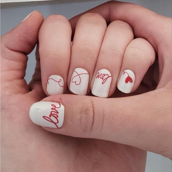 *Retired* Color Street: Love Letter | Valentine’s Day Heart Red White Sweet - Picture 5 of 15